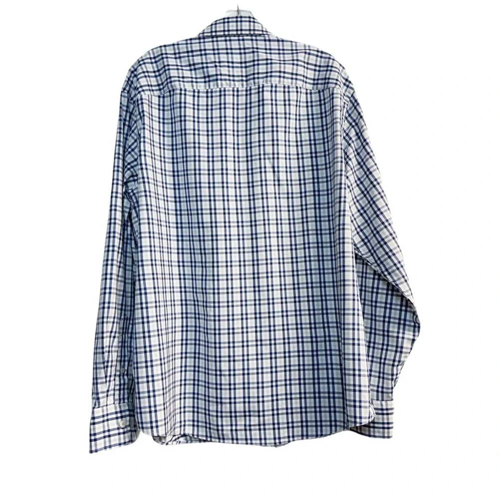 UNTUCKit Allendale Blue and Gray Plaid Shirt